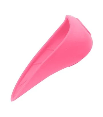 Поїлка-насадка на пляшку для собак і котів WAUDOG Silicone рожева, 165х90 мм - фото 2