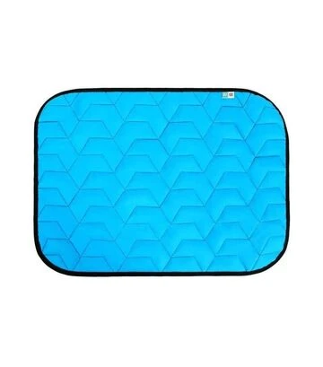 Подстилка для собак AiryVest 100х70 см, голубо-черная - фото 2