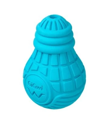 Іграшка для собак GiGwi Bulb Rubber Лампочка гумова, блакитна, S - фото 2