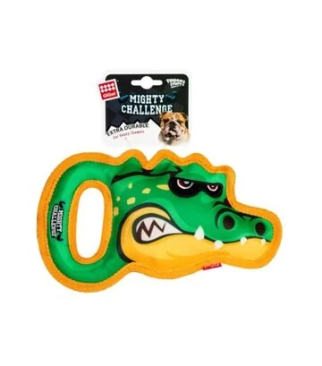 Игрушка для крупных собак GiGwi Mighty Challenge Крокодил с пищалкой, 25 см - фото 2