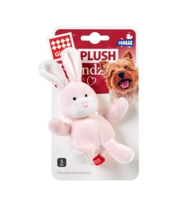 Іграшка для собак GiGwi Plush Friendz Заєць з пищалкою, 11 см - фото 2