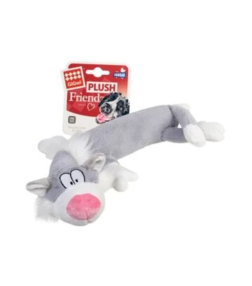 Игрушка для собак GiGwi Plush Friendz Кот с пищалкой, 63 см - фото 2
