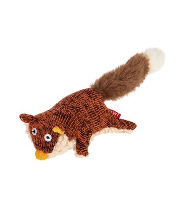 Іграшка для собак GiGwi Plush Friendz Лисиця з пищалкою, 9 см - фото 2