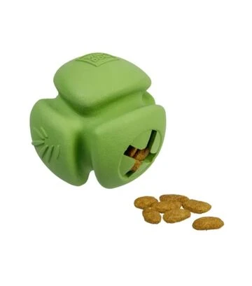 Игрушка для собак WAUDOG Fun Natural Мяч резиновый, зеленый, 7 см - фото 2