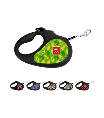 Повідець-рулетка для собак WAUDOG R-leash Авокадо, до 50 кг, світловідбивний, 5 м - фото 2