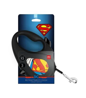Поводок-рулетка для собак WAUDOG R-leash Супермен Герой, до 50 кг, светоотражающий, черный, 5 м - фото 2