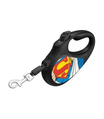 Поводок-рулетка для собак WAUDOG R-leash Супермен Герой, до 50 кг, светоотражающий, черный, 5 м - фото 3