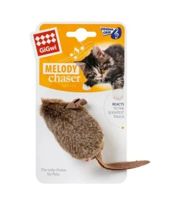 Іграшка для котів GiGwi Melody Chaser Мишка з електронним чипом, 15 см - фото 2