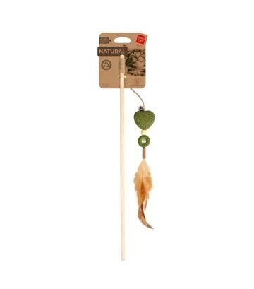 Игрушка для кошек WAUCAT Fun Natural Дразнилка с сердечком, 60 см - фото 2