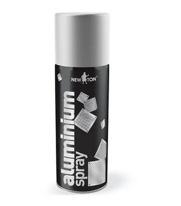Емаль акрилова New Ton Aluminium Spray, Сірий, 400 мл - фото 2