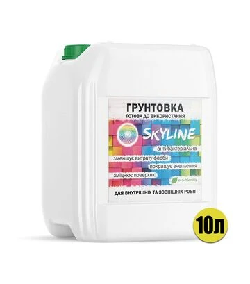 Грунтовка акриловая глубокого проникновения SkyLine Белая, 10 л - фото 2