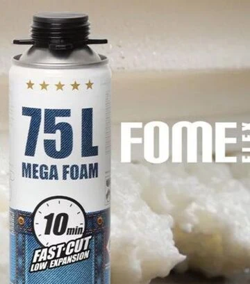 Пена монтажная пистолетная Fome Flex Mega 75L, Желтая, 870 мл, с пистолетом, 12 шт - фото 3