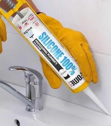 Герметик силіконовий вологостійкий Fome Flex 100% Silicone, Білий, 310 мл - фото 2