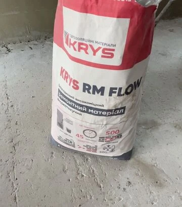 Ремонтная смесь цементная высокотекучая KRYS RM Flow для заполнения пустот и швов, 25 кг - фото 2