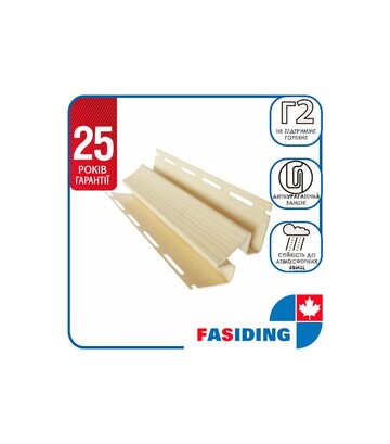 Планка FaSiding Standard/Blockhouse «Внутрішній кут», Коричневий, 10 шт - фото 2