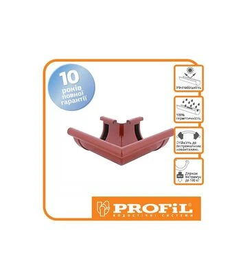 Кут PROFiL зовнішній 130/100, Цегляний 90° - фото 2