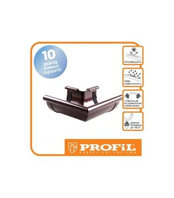 Угол PROFiL наружный 130/100, Коричневый 90° - фото 2