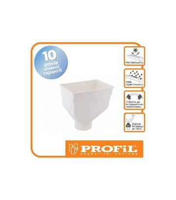 Горловина желоба PROFiL универсальная 130/100, Кирпичная - фото 2