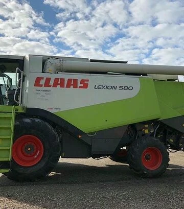 Зерноуборочный комбайн Claas Lexion 580, 2008 г.в, 2050 м/ч, б/у - фото 3