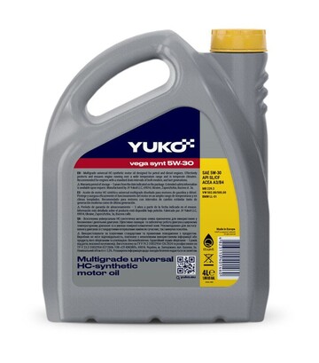 Моторное масло VUKO VEGA SYNT 5W-30 API SL/CF, 4 л - фото 2