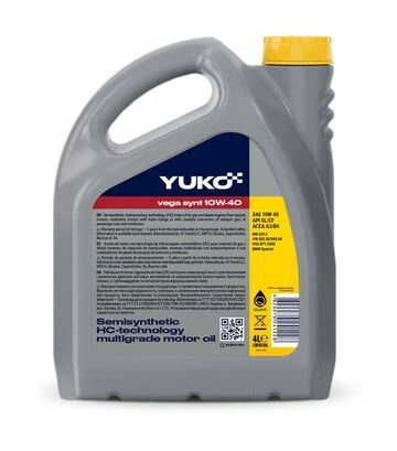 Моторное масло VUKO VEGA SYNT 10W-40 API SL/CF, 4 л - фото 2