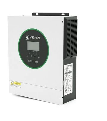 Инвертор гибридный WHC Solar HIM-1.5KW, 1,5 кВт, 24 В, 1 фаза, 1 MPPT (WHC-HIM-1.5K-24) - фото 2