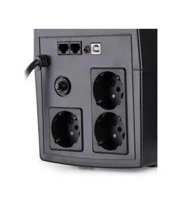 Джерело безперебійного живлення Vinga VPE-1200PU LED 1200VA plastic case, 1200VA/720W, USB (VPE-1200PU) - фото 2