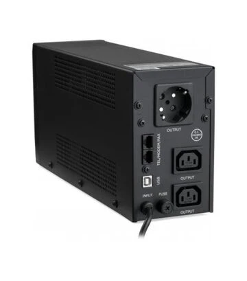 Джерело безперебійного живлення Vinga VPE-650PRMU LED 650VA metal case with USB (VPE-650PRMU) - фото 2