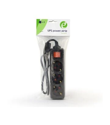 Сетевой удлинитель-фильтр EnerGenie для ИБП, 3 розетки, 0,6 м (EG-PSU3-01) - фото 3