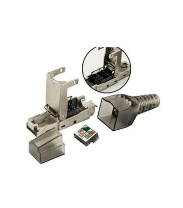 Конектор Kingda RJ-45, Cat.6A, STP, 8P8C, безінструментальний (KD-KJ6A-17S) - фото 3