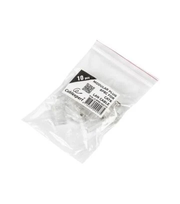 Коннектор Cablexpert RJ-45, Cat.5e, UTP, 8P8C, 10 шт, позолоченные контакты (LC-8P8C-001/10) - фото 2