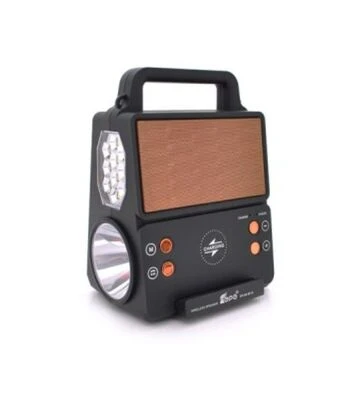 Фонарь переносной KENSA FP-05-W-S-L, Solar charging, 2 режима, черный (KENSA FP-05-W-S-L) - фото 2