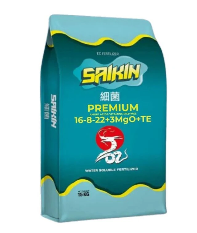 Добриво комплексне 16-8-22+3MgO+ME+EAV, 15 кг (Saikin Premium)