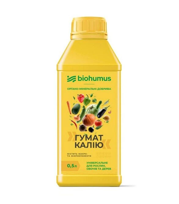 Биоудобрение Гумат Калия, 0,5 л (BioHumus)