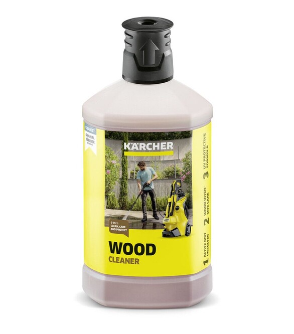 Засіб для чищення деревини Karcher RM 612, 1 л, 3-в-1 Plug-n-Clean (6.295-757.0)