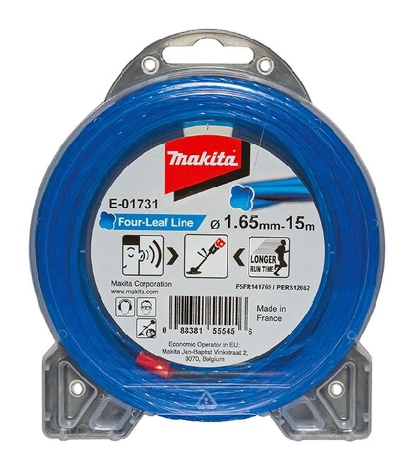 Волосінь для тримера Makita 1,65мм/15м, конюшина (E-01731)