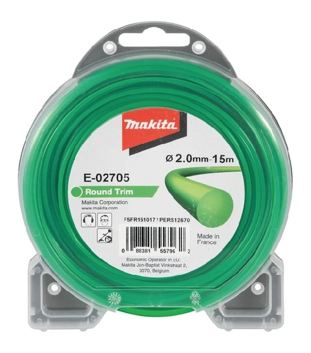 Волосінь для тримера Makita 2,0мм/15м, кругла (E-02705)