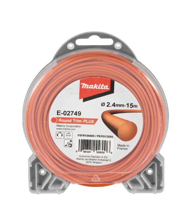 Волосінь для тримера Makita 2,4мм/15м, кругла (E-02749)