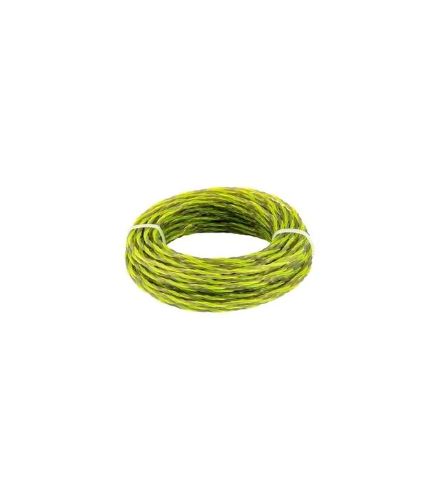 Волосінь для тримера MASTERTOOL SPIRAL SQUARE, безшумна, 2,4 мм, 15 м (19-0424)