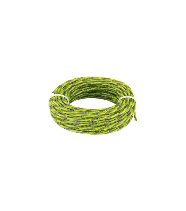 Волосінь для тримера MASTERTOOL SPIRAL SQUARE, безшумна, 3 мм, 15 м (19-0430)