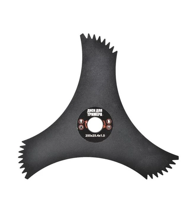 Диск для тримера MASTERTOOL 255х25,4, 3Т з зубцями (19-1916)