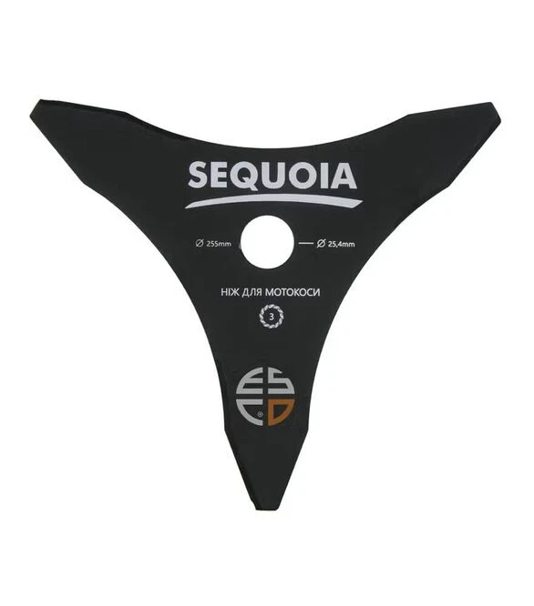 Ніж для тримера SEQUOIA Ø255х25,4 мм, 1,4 мм, 3-зубчатий (GB3-255)
