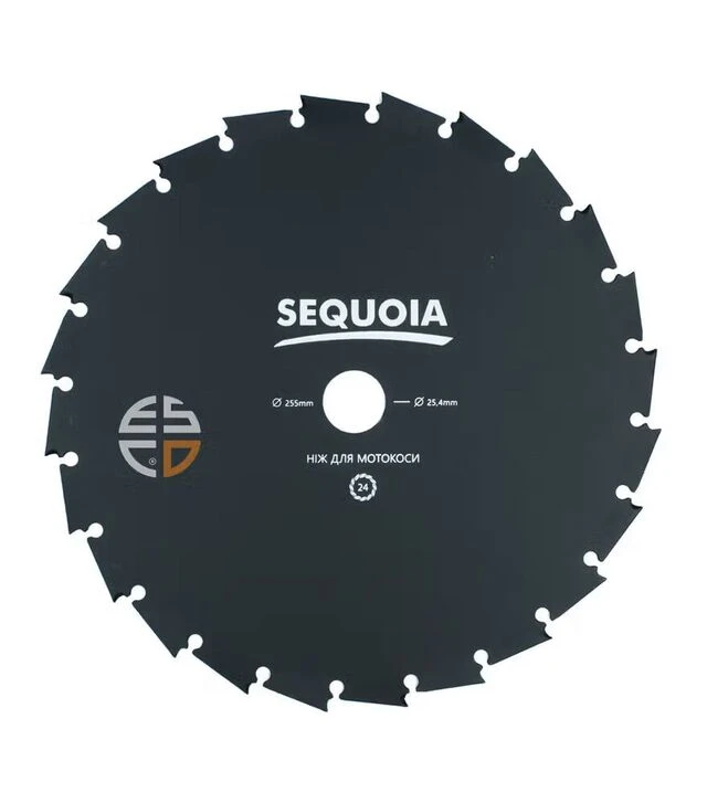 Ніж для тримера SEQUOIA Ø255х25,4 мм, 1,4 мм, 24-зубчатий (GB24-255)