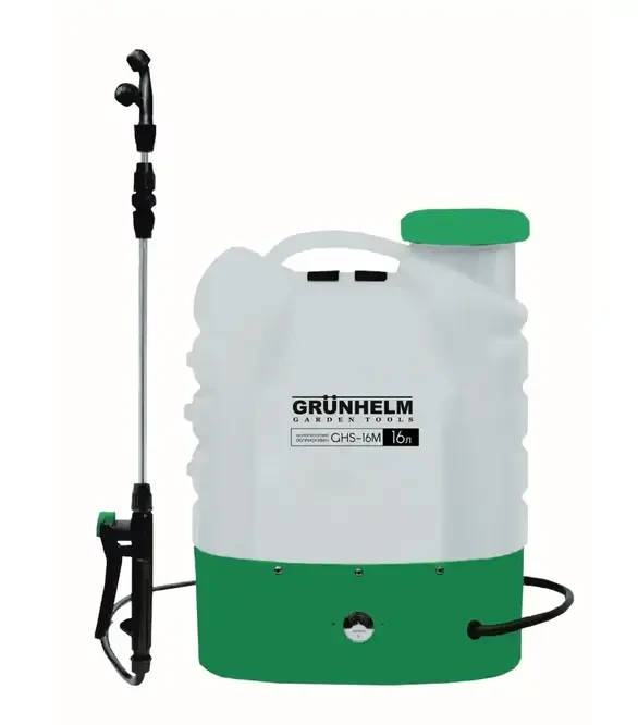 Обприскувач акумуляторний Grunhelm GHS -16M 8АН/12V, 2-4бар, 16л (81441)