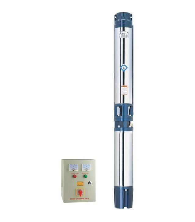 Насос центробежный Dongyin 6SR60/9, 400 В, 22 кВт, 120 м, 1200 л/мин, Ø151 мм, пульт, из 3-х частей (7776883)