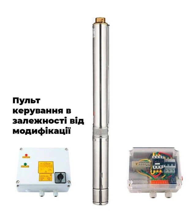 Насос відцентровий Aquatica (Dongyin) 4SD6/34, 400 В, 4 кВт, 245 м, 140 л/хв, Ø102 мм, з 3-х частин (7771473)