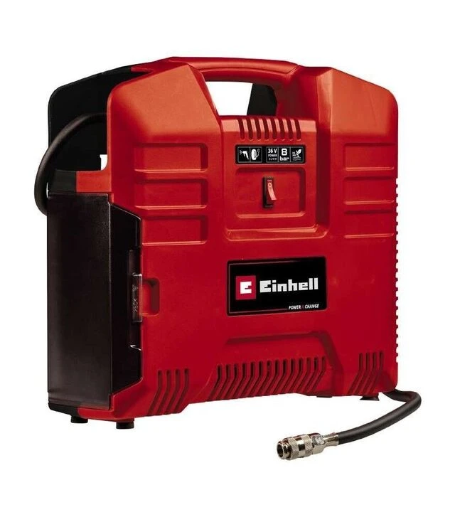 Компрессор аккумуляторный Einhell TE-AC 36/8 Li OF Set-Solo, безмасляный, Без АКБ и ЗУ (4020440)