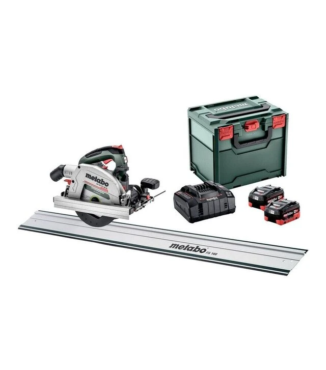 Дисковая (циркулярная) пила аккумуляторная Metabo KS 18 LTX 66 BL, 18 В 2x8 А*Год + FS 160 (691194810)