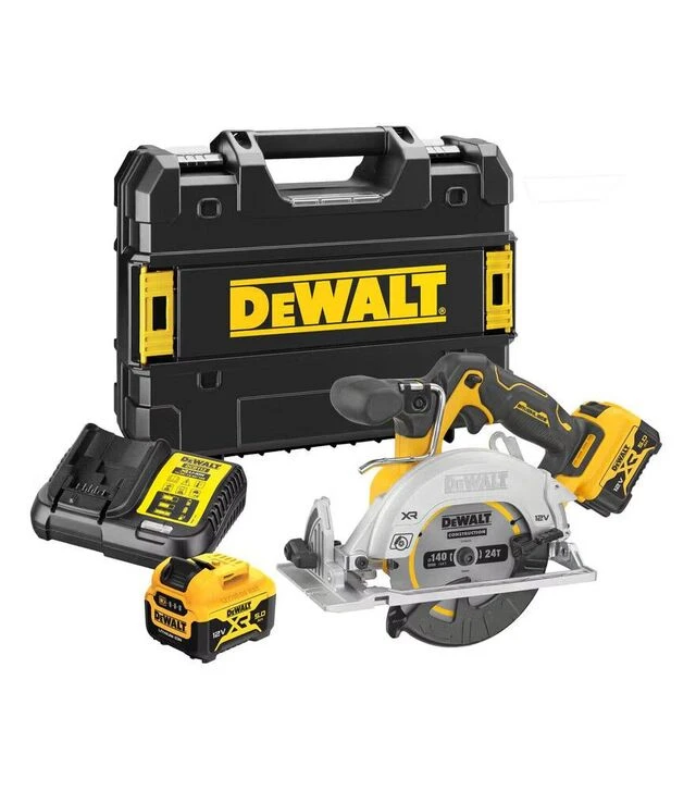 Дискова (циркулярна) пила акумуляторна DeWALT DCS512P2 12 В, Ø140 мм