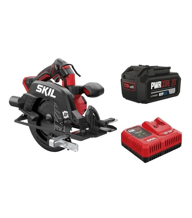 Дискова (циркулярна) пила акумуляторна SKIL 3571 CA XP, 20 В, 4 А*год (SW1E3571CA+BC1E3111A)